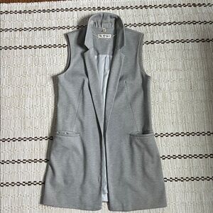 Miss Selfridge Grey Blazer Vest